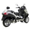 NERO Slip-on PIAGGIO MP3 400/LT/RST (07-12), MP3 500/BUSINESS/LT/SPORT (11-16)