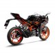 LV-10 Full Black Slip-on KTM RC 125 (22-23)