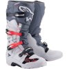 TECH 7 Enduro Light Grey/Dark Grey/Bright Red